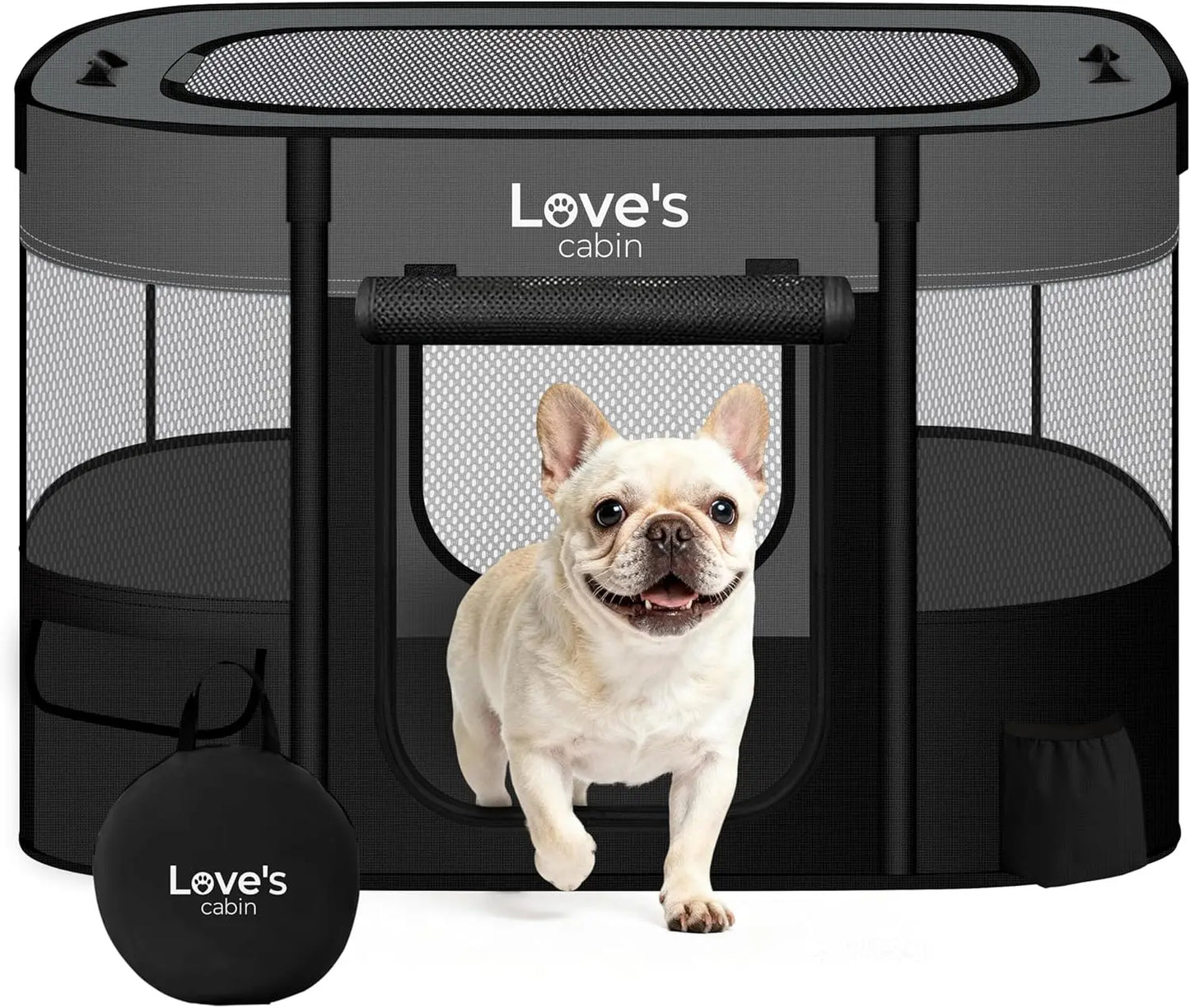 Portable Pet Playpen Tent Foldable Dog Crate Indoor Outdoor Use
