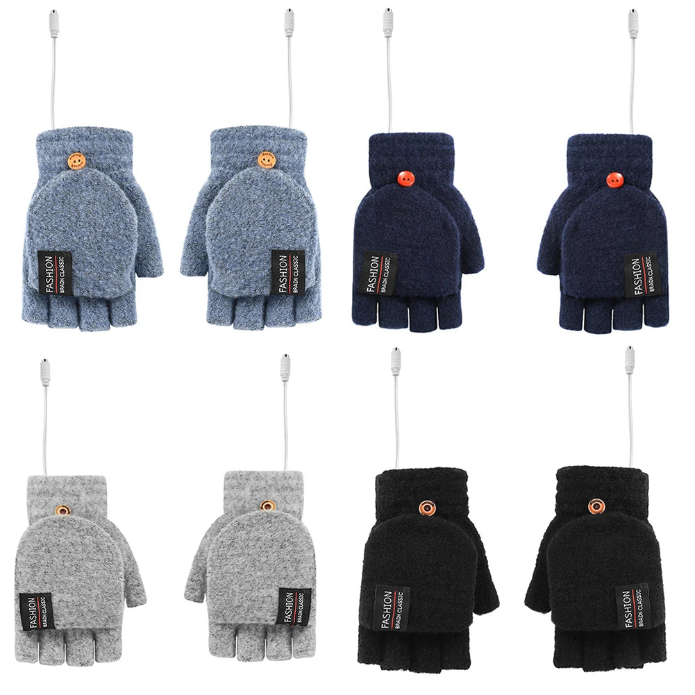 USB Electric Heating Gloves for Sports and Winter Activities