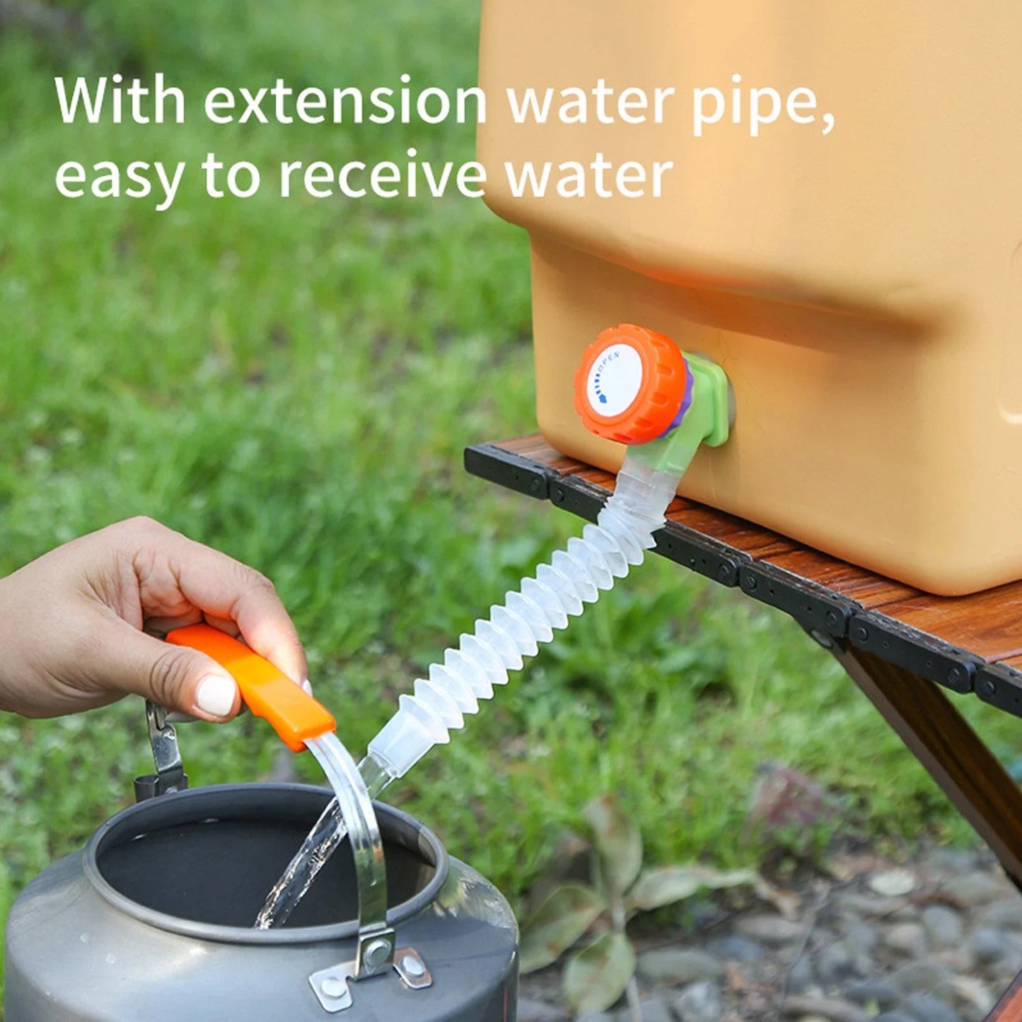 Emergency Water Container With Spigot For Outdoor Adventures