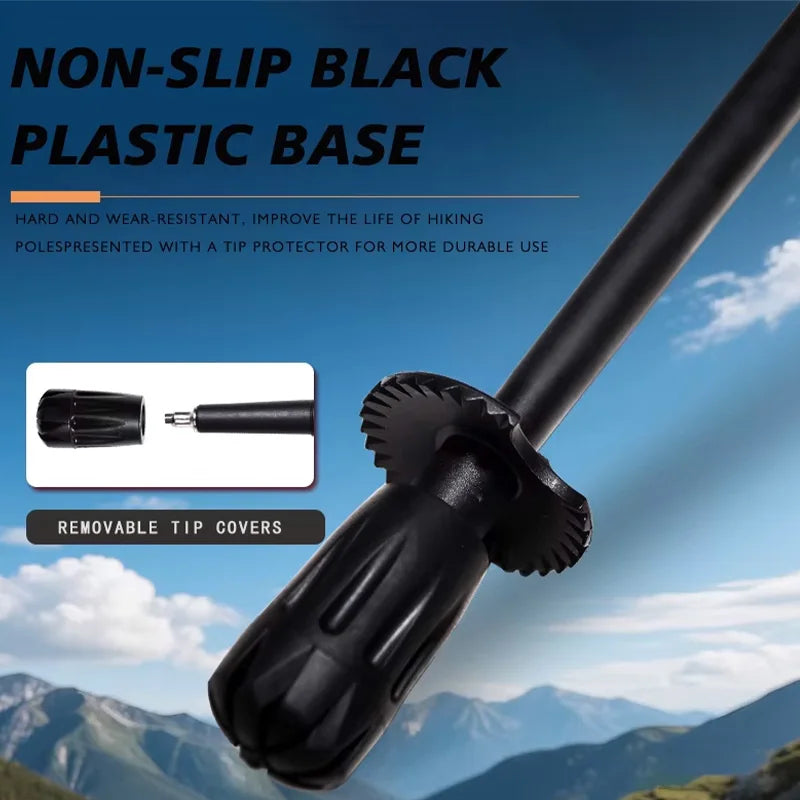 OKHEALING Ultra Light Foldable Carbon Fiber Trekking Poles