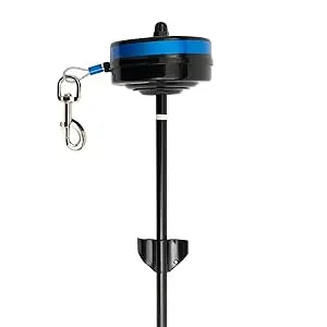 Lixit Bracket Mount and Stake Retractable Dog Leash Tie Outs