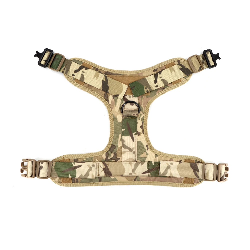 PETRAVEL Military Malinois Dog Harness Vest Set With Leash Patches