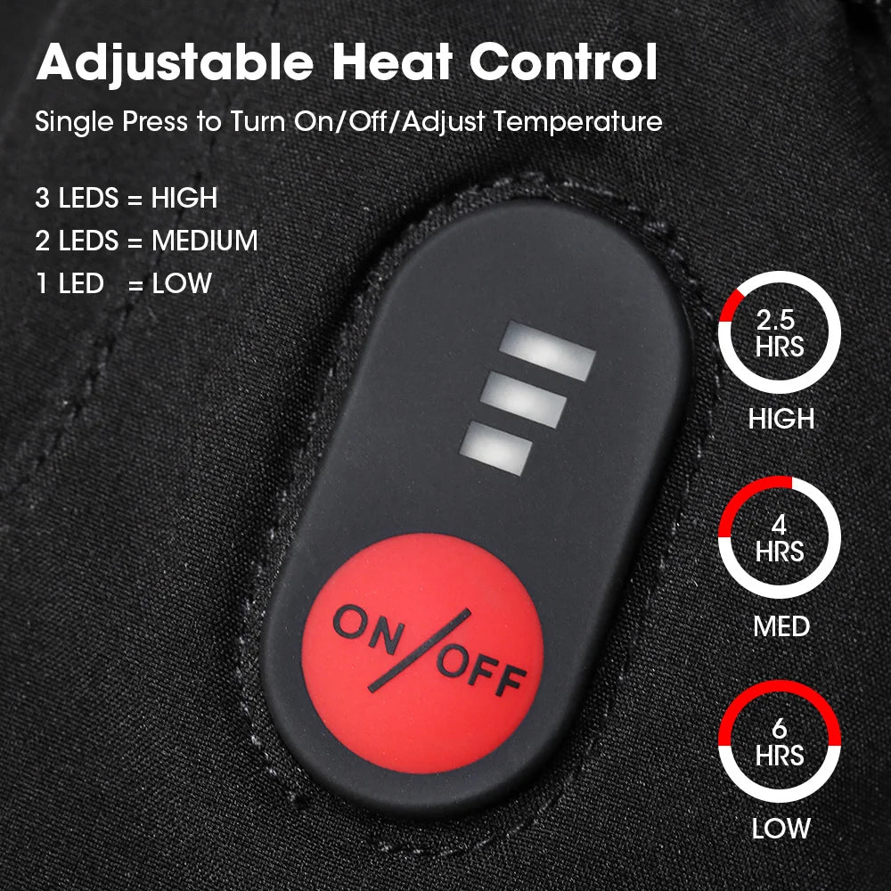 Snow Deer Electric Heated Gloves Thermal Waterproof Rechargeable For Winter