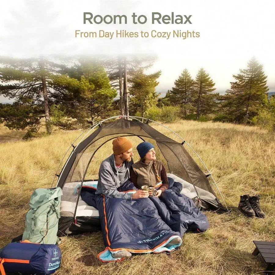 Lightweight Rectangular Camping Sleeping Bag For Adults With Pad Attachment