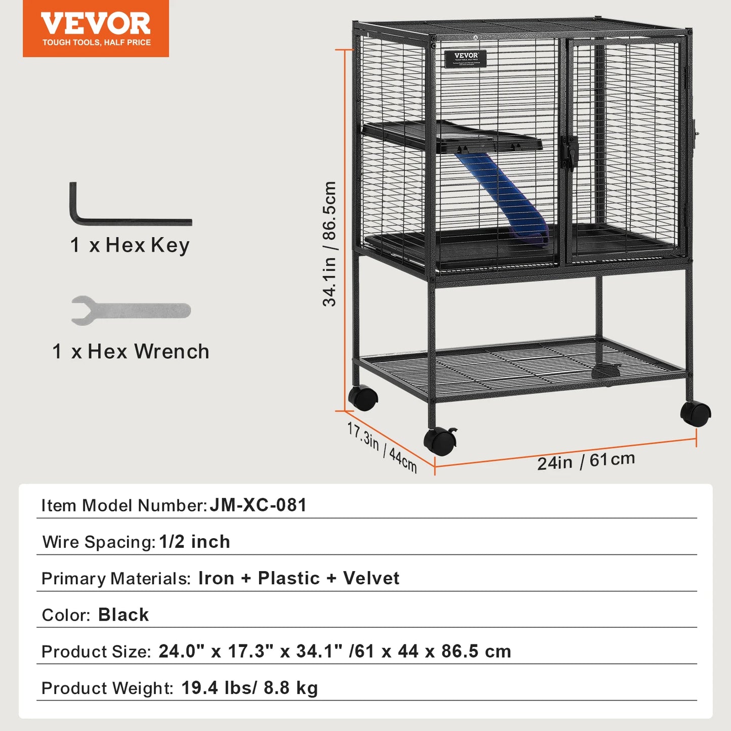 SucceBuy 4-Tier Critter Nation Cage For Small Animals