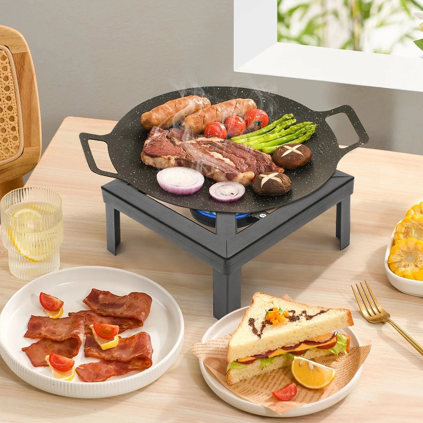 Outdoor Propane Gas Stove 8000W Portable Single Burner Cooker