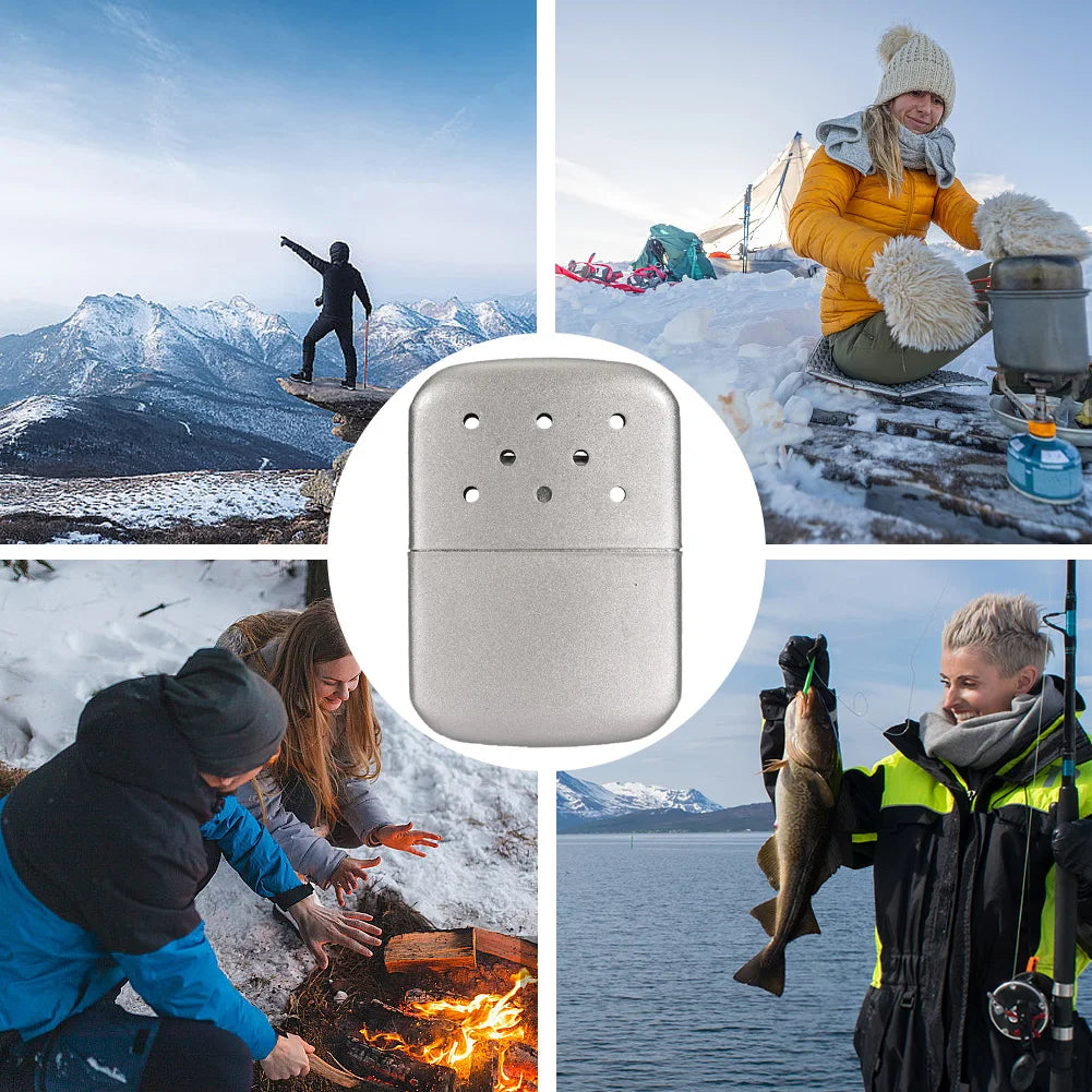 Apwikoger Refillable Catalytic Fuel Hand Warmer Portable Reusable Metal Alloy