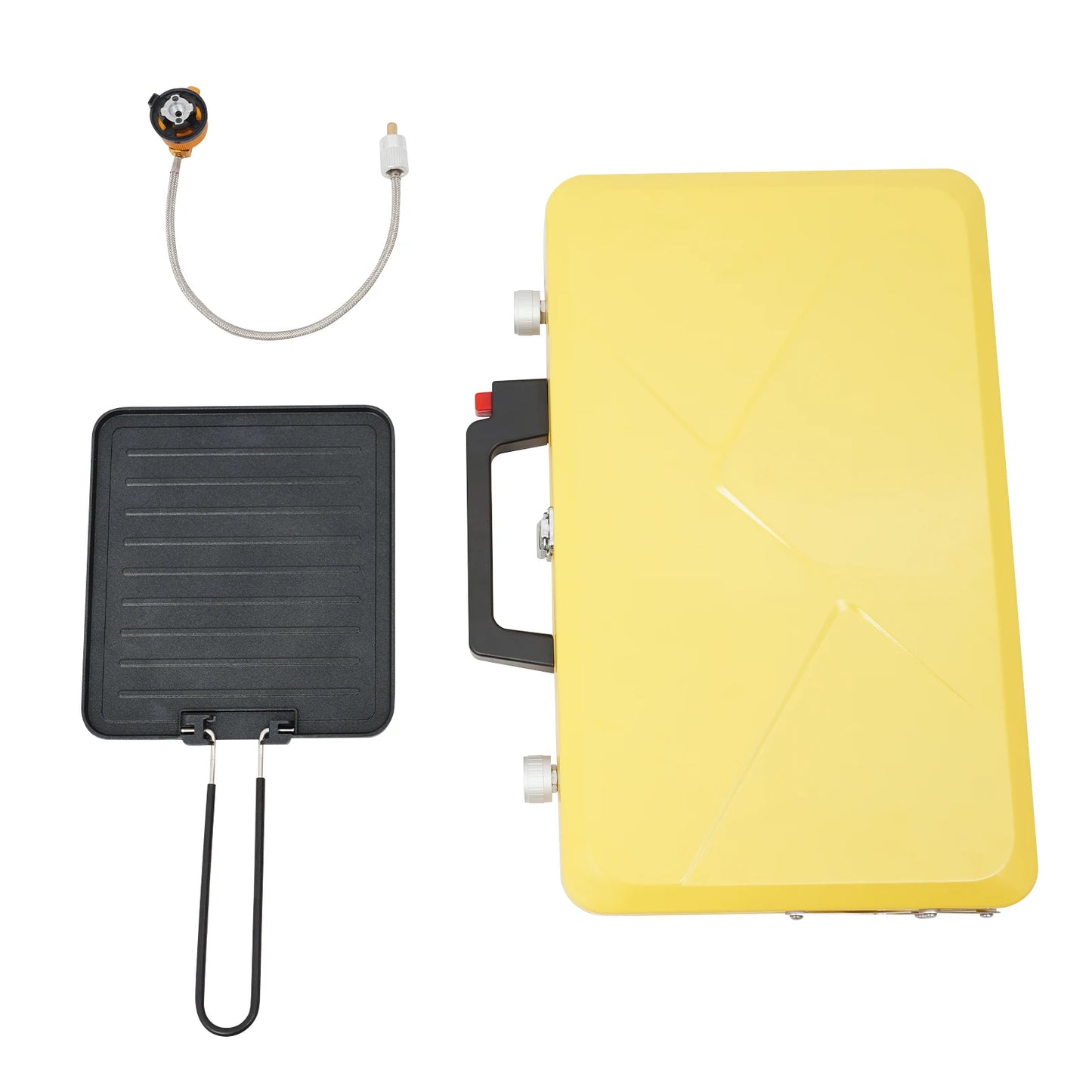 Portable Outdoor Gas Stove 2 Burner 3500W With Windshield Camping
