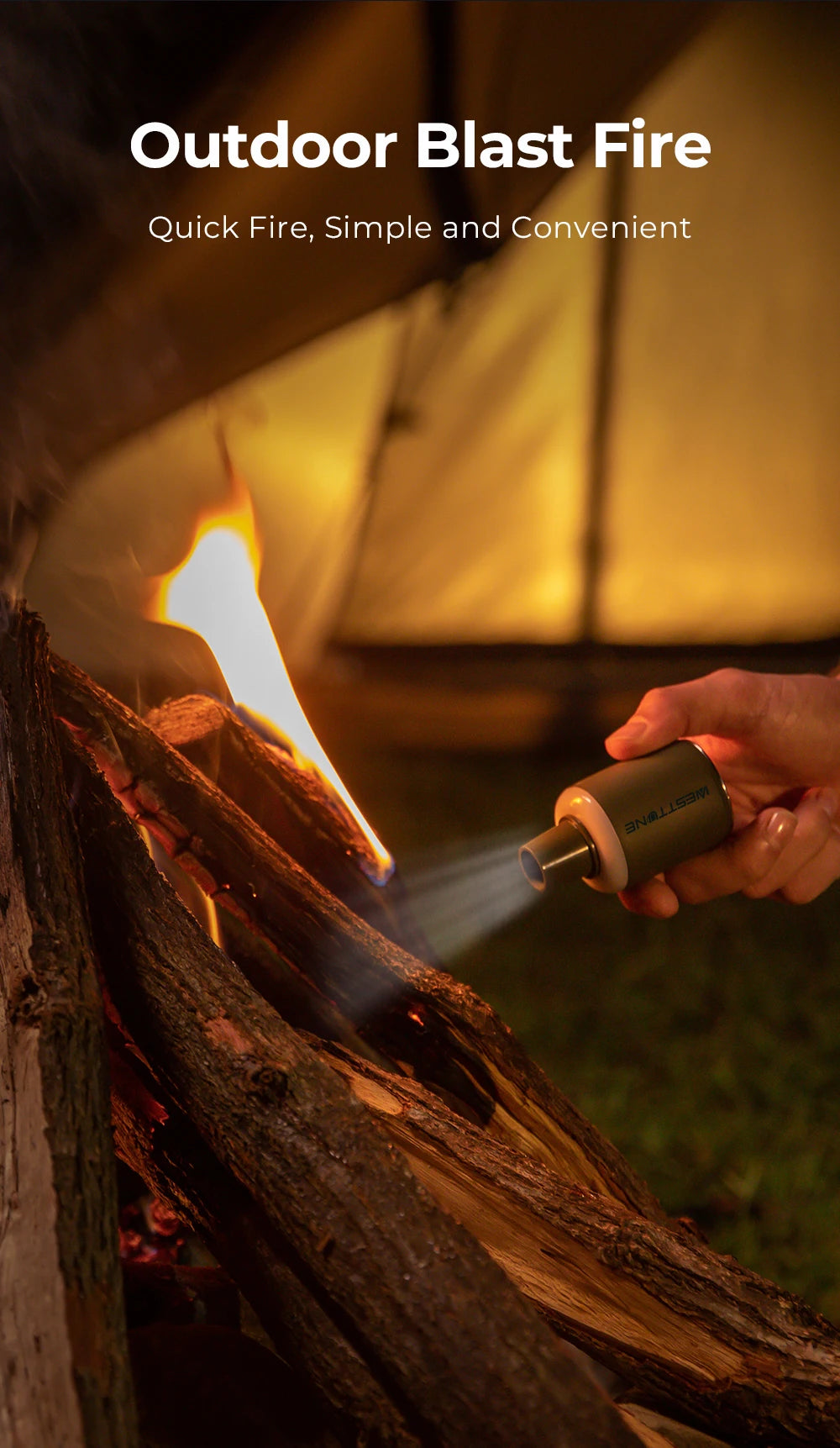 Tiny Air Pump With Magnetic Design And Camping Lantern