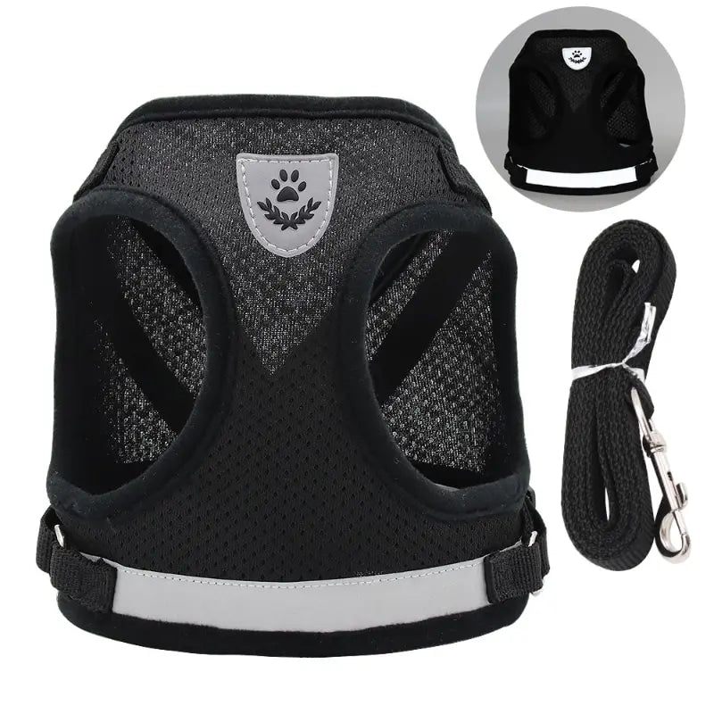 Pet Undershirt Mesh Harness Reflective Adjustable For Dogs