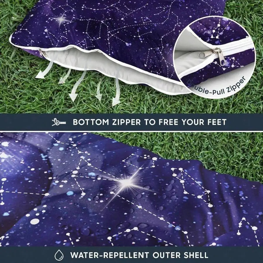 Constellation Design Adult Sleeping Bag Water Repellent Mummy 3-Season