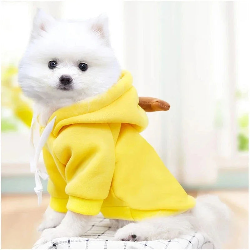Wangmeow Warm Fleece Cute Fruit Hoodie For Small Dogs