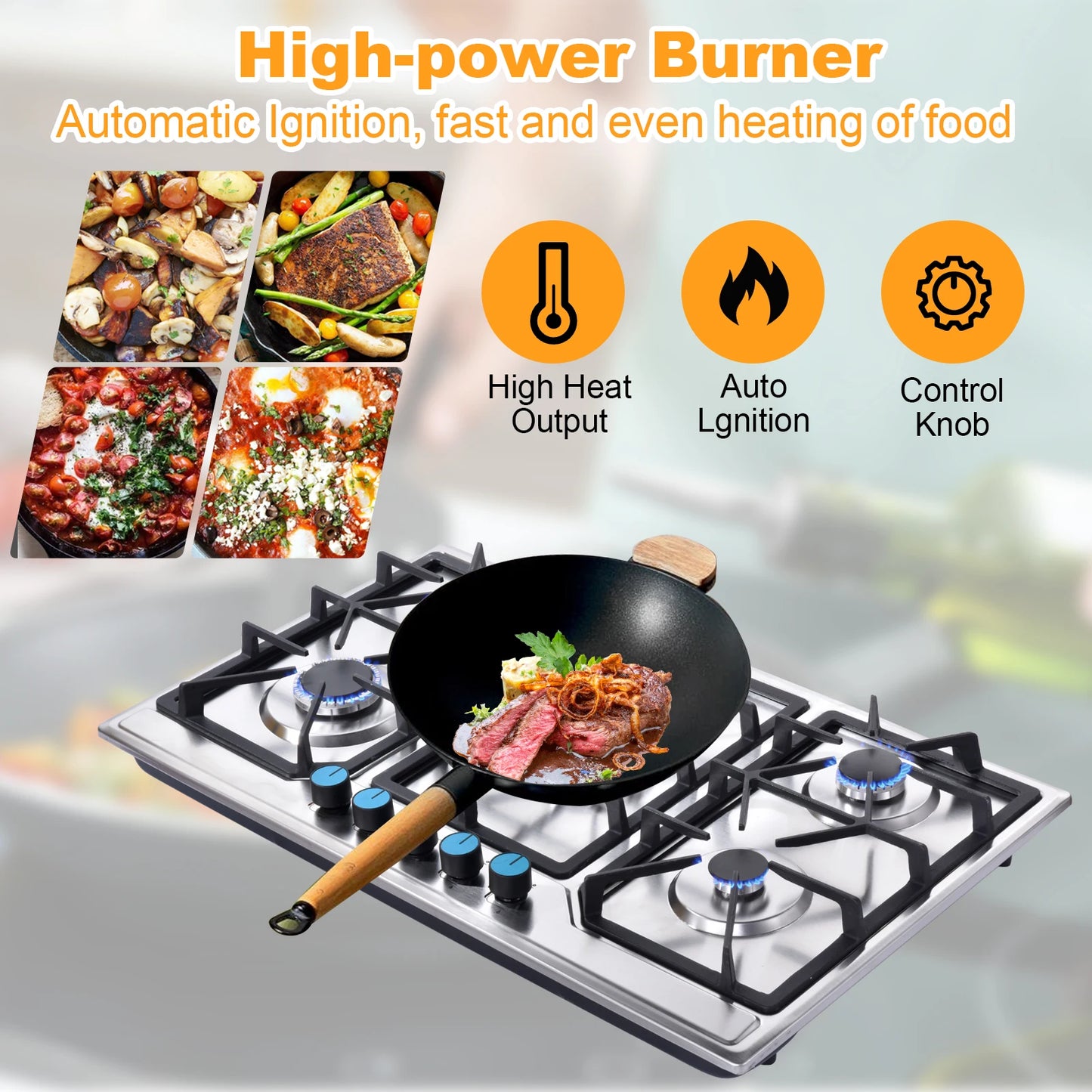 Fire Hole Indoor Propane Stove Portable With Auto Ignition