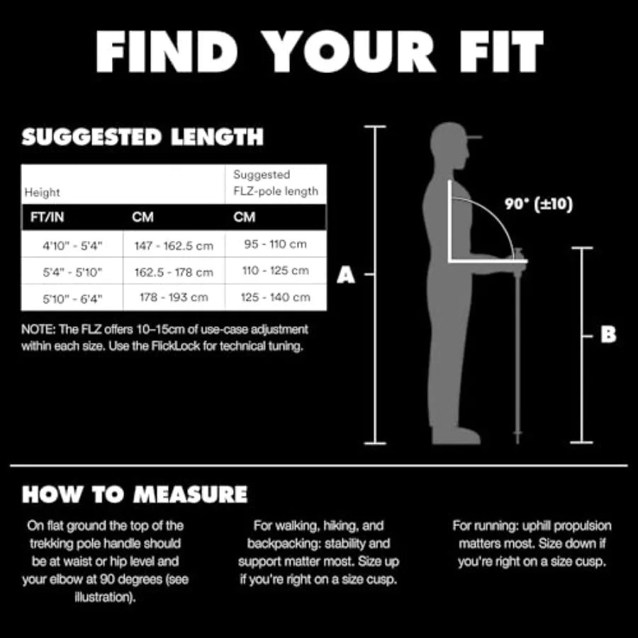 Distance Z Trekking Poles Pair Ultralight Foldable Z-Pole Design Trail Running and Hiking Stability