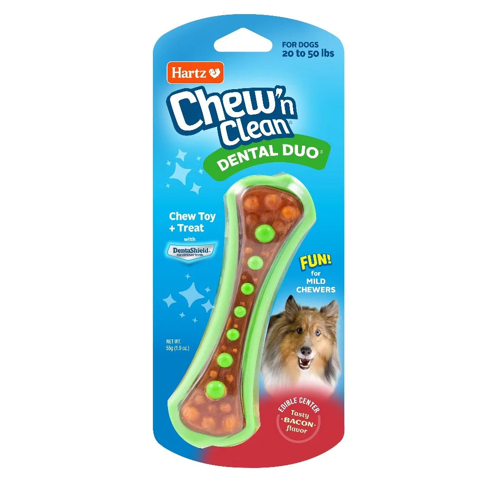 Durable Nylon Dog Chew Toy For Aggressive Chewers Dental Cleaning Bacon Flavor