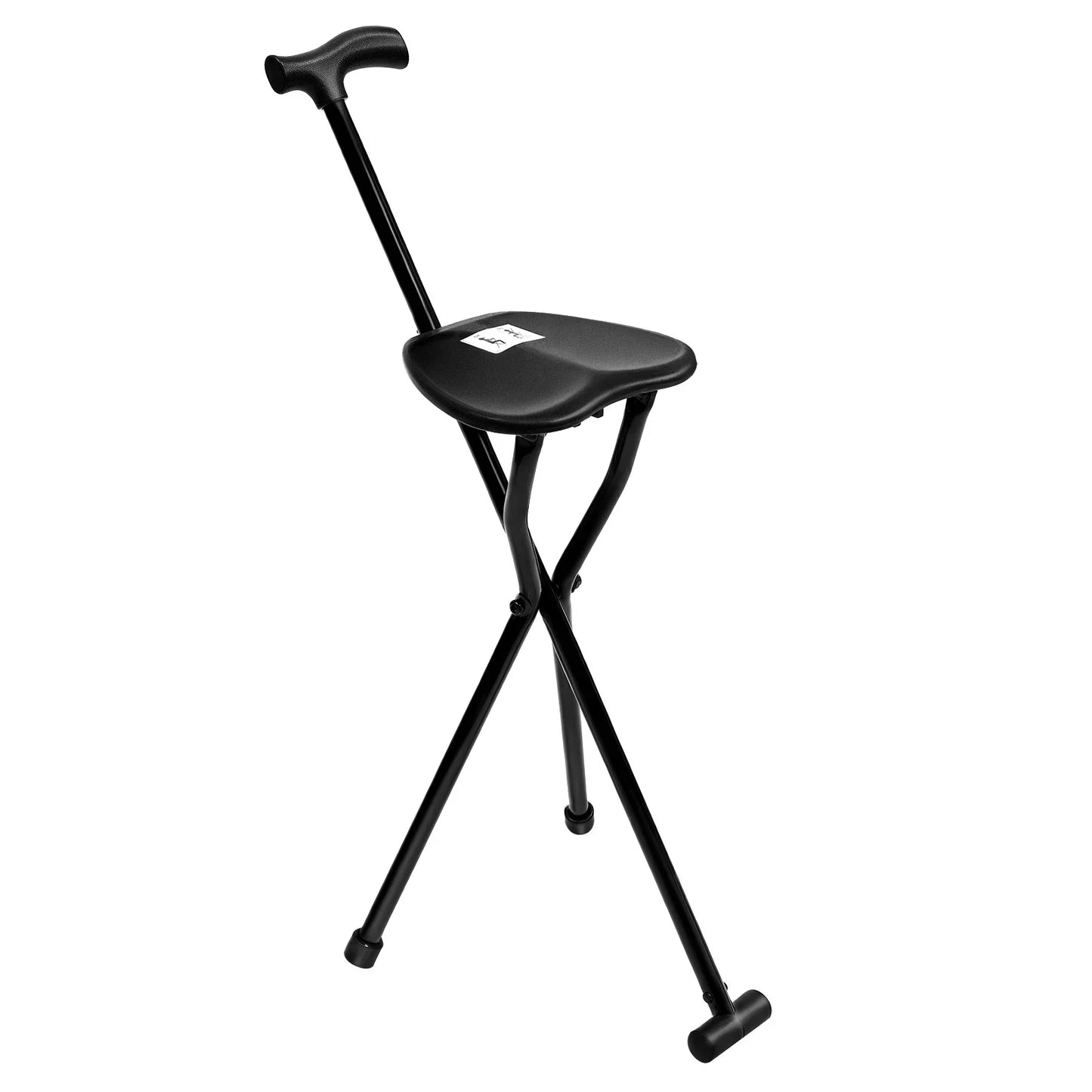 Folding Cane With Seat Aluminum Alloy Walking Stick