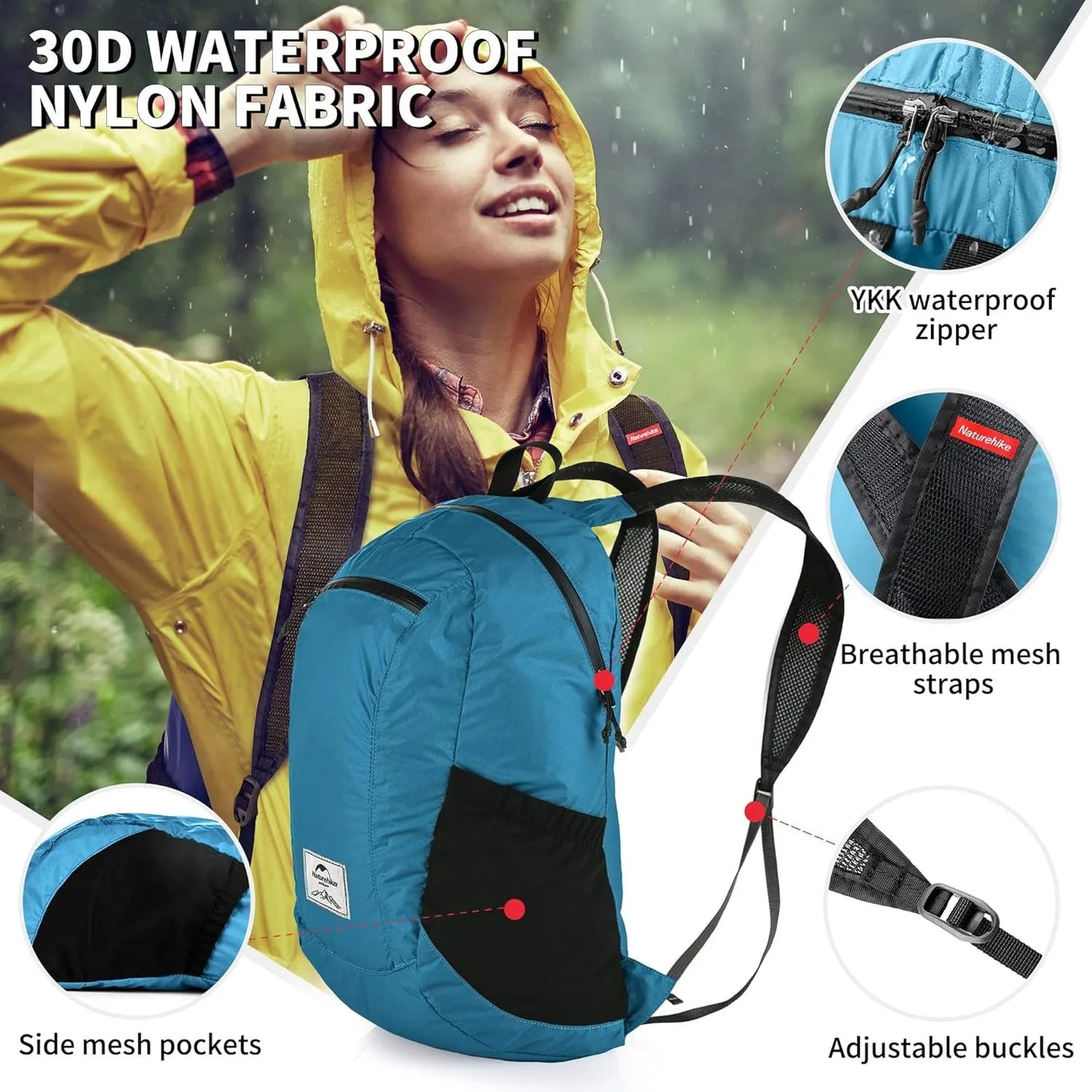 Naturehike Lightweight Outdoor Backpack For Hiking And Travel