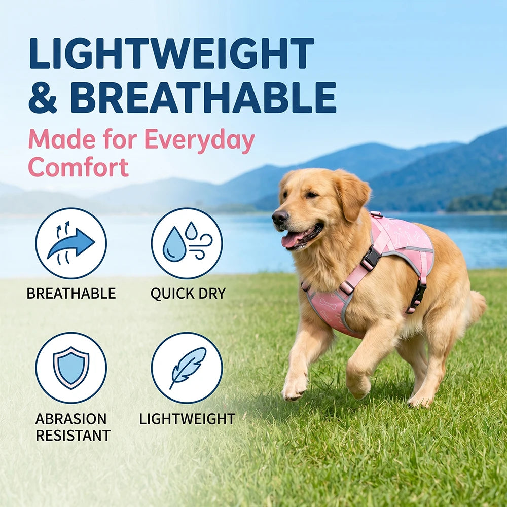 Cooling Vest For Dogs With Replaceable Cooling Packs, Lightweight