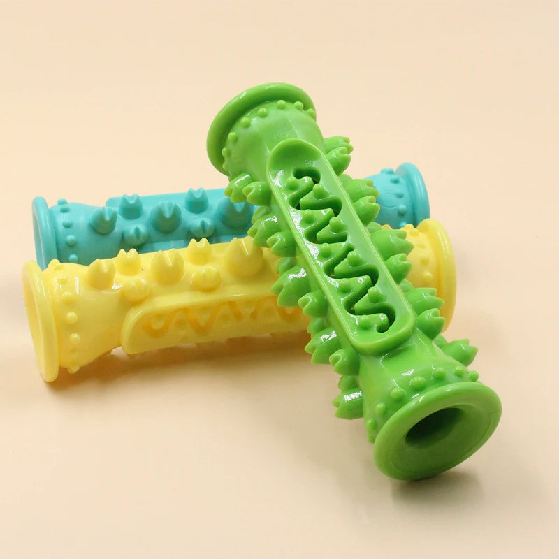 Dog Toothbrush Chew Toy Stick Soft Rubber Molar For Small Dogs