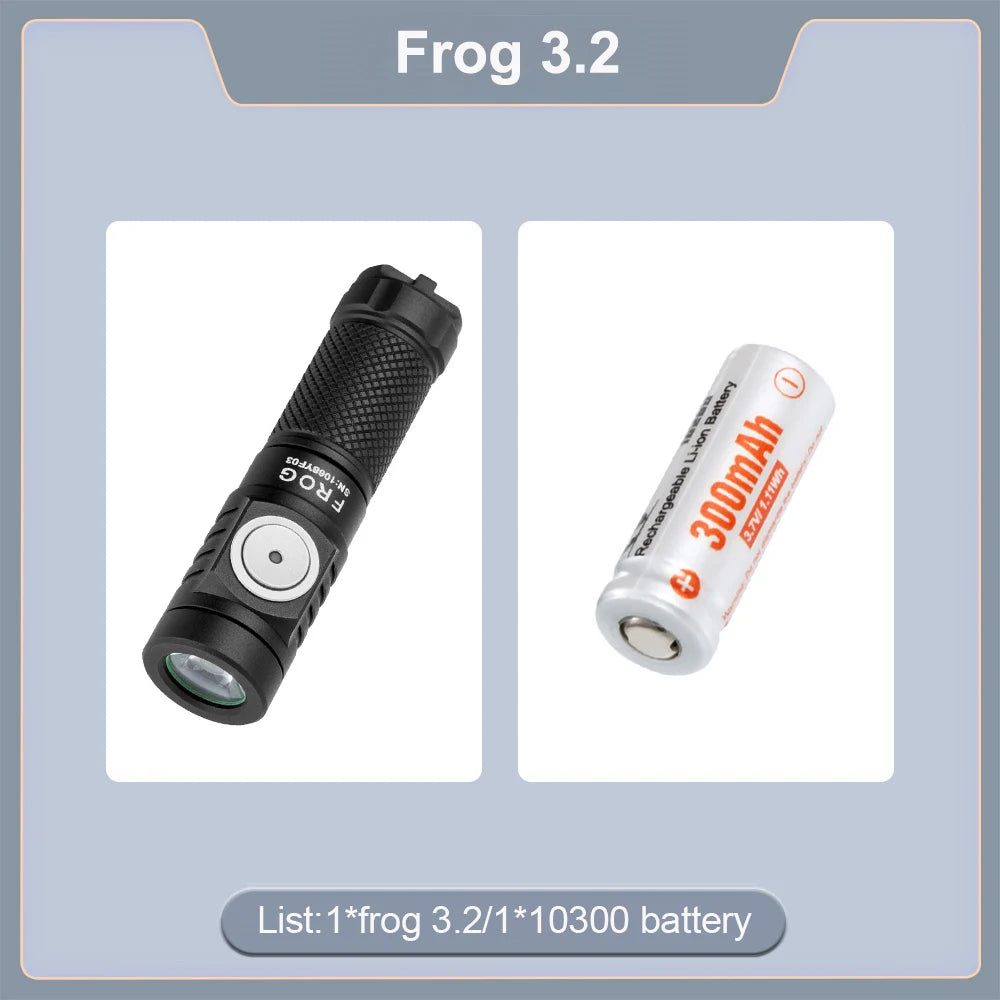 Lumintop Frog Keychain Flashlight USB-C Rechargeable 720 Lumens