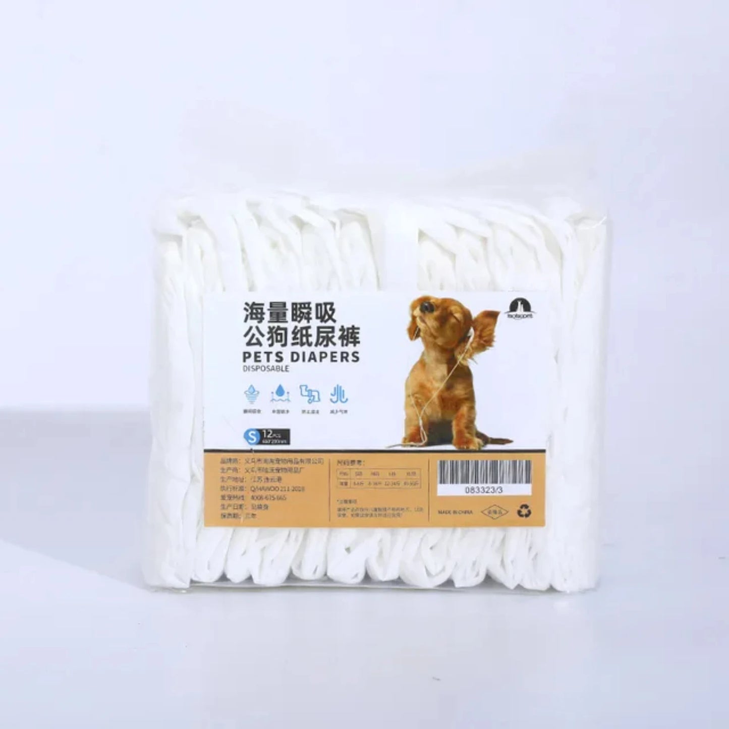 Super Absorbent Disposable Pet Diaper Nappies For Cat And Dog