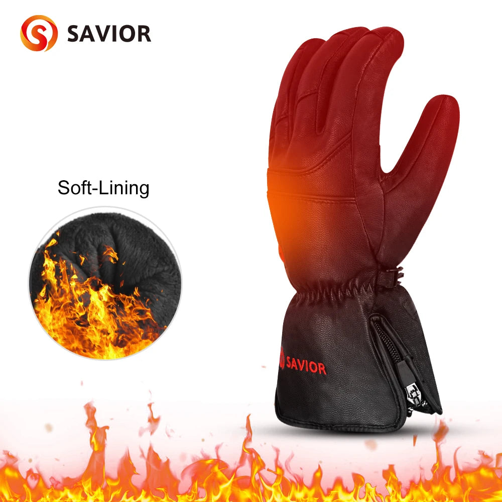 Savior Heat Electric Rechargeable Heated Gloves Outdoor Winter Sports