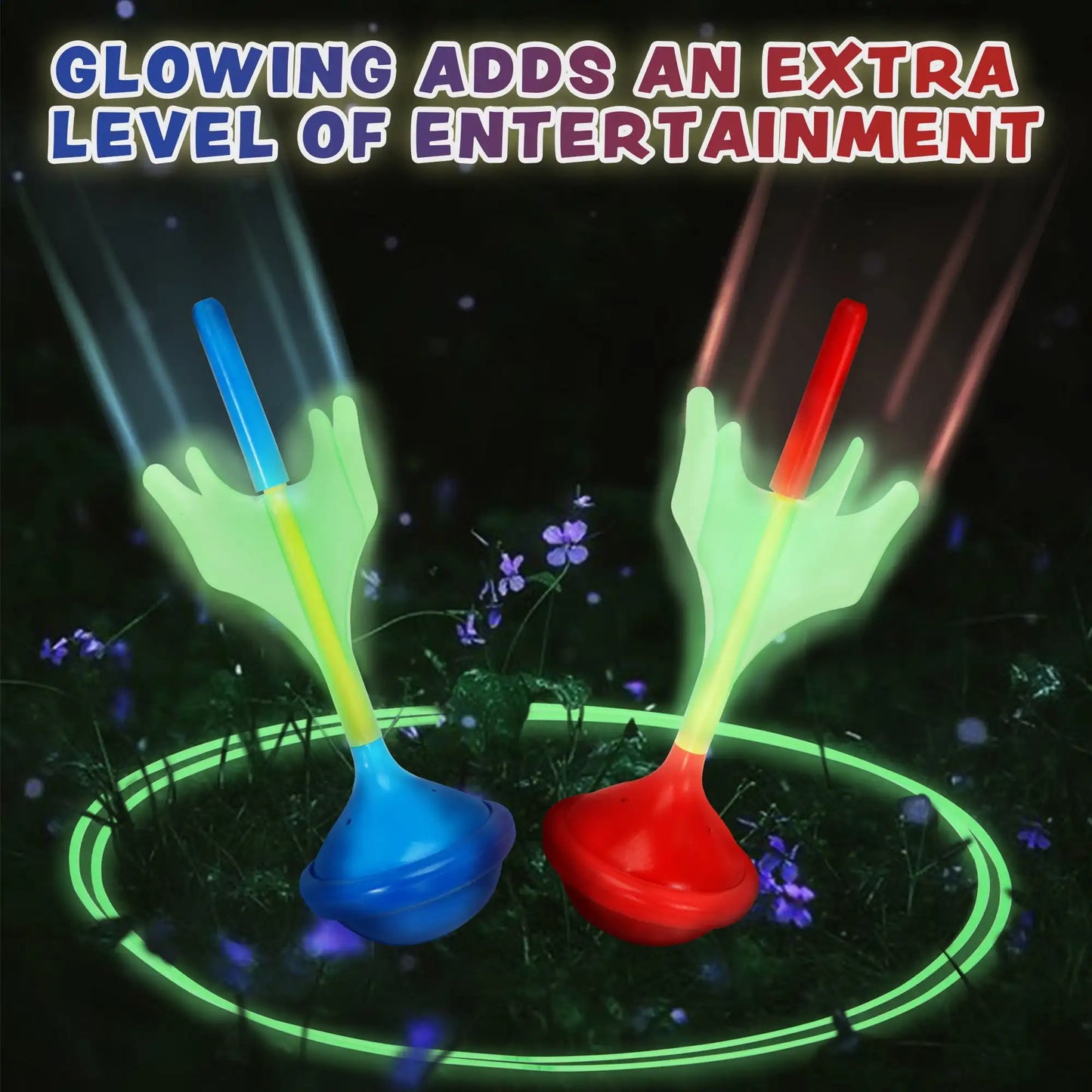 Joyfy Glow In The Dark Lawn Darts Game Set Outdoors