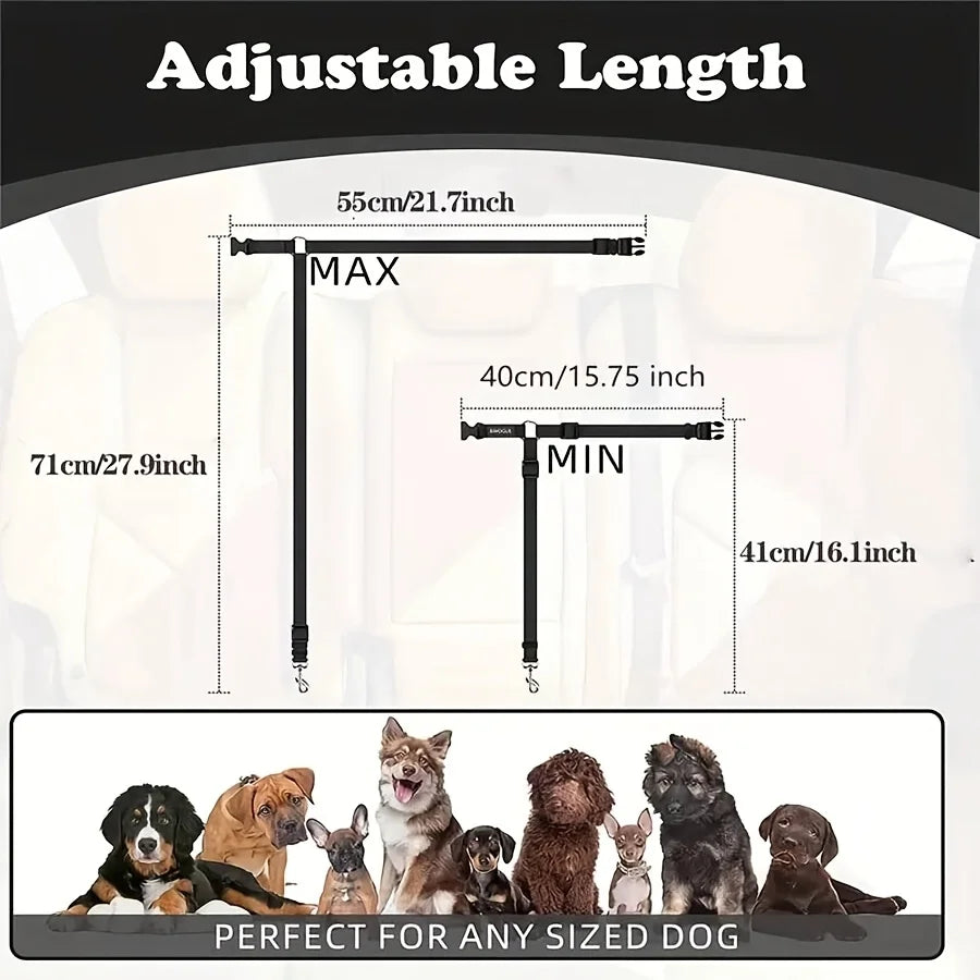 Dog Car Seat Belt for Vehicle Safety Tether for Pets