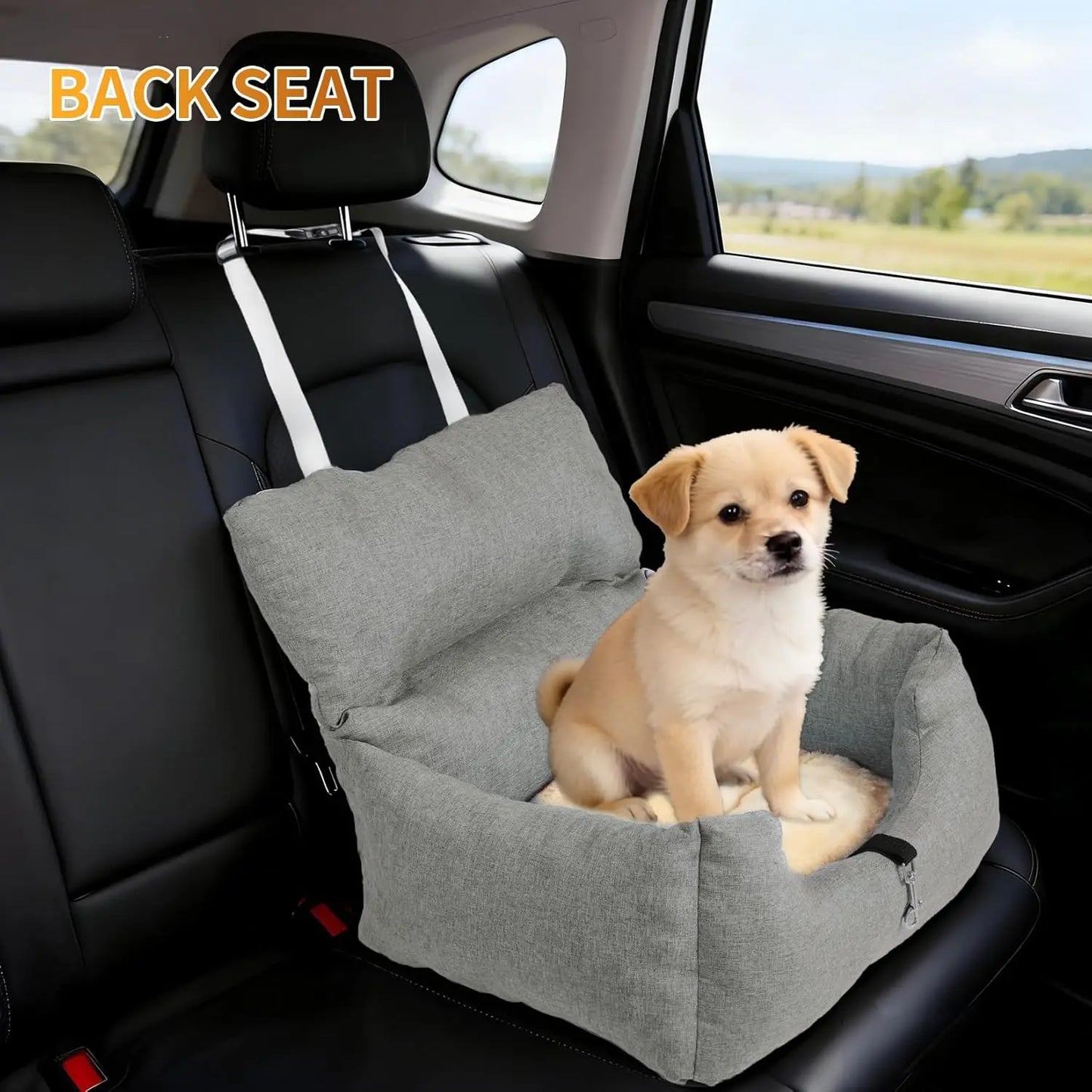 HiMISS Dog Booster Car Seat Bed Portable For Dogs Travel