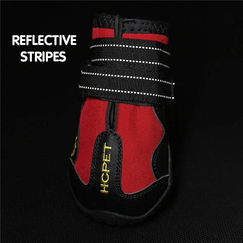 HCPET Waterproof Outdoor Dog Boots Set Durable Breathable