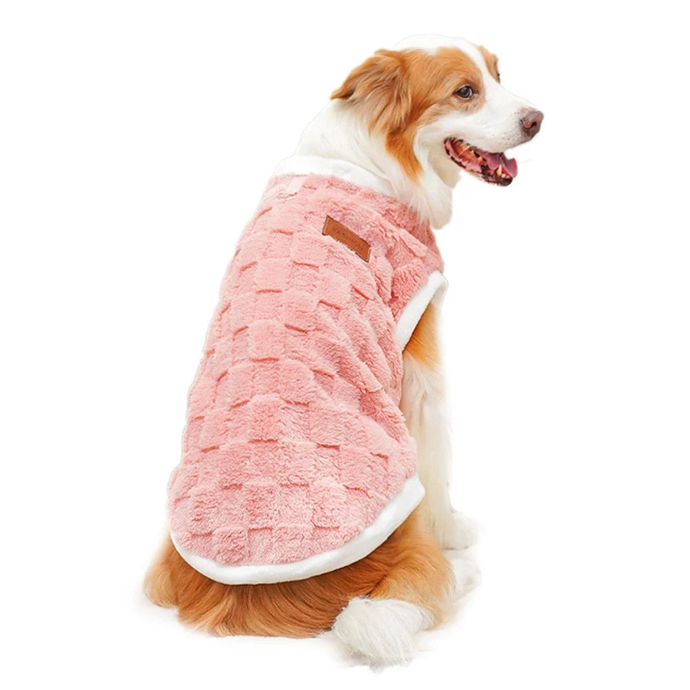 Flannel Dog Winter Sweater Coat For Small To Large Pets