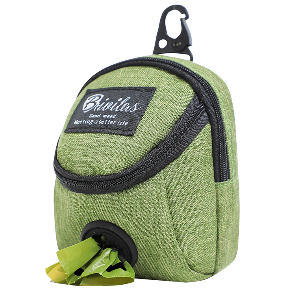 MOONBIFFY Portable Dog Training Treat Bag Dispenser Waist Pouch