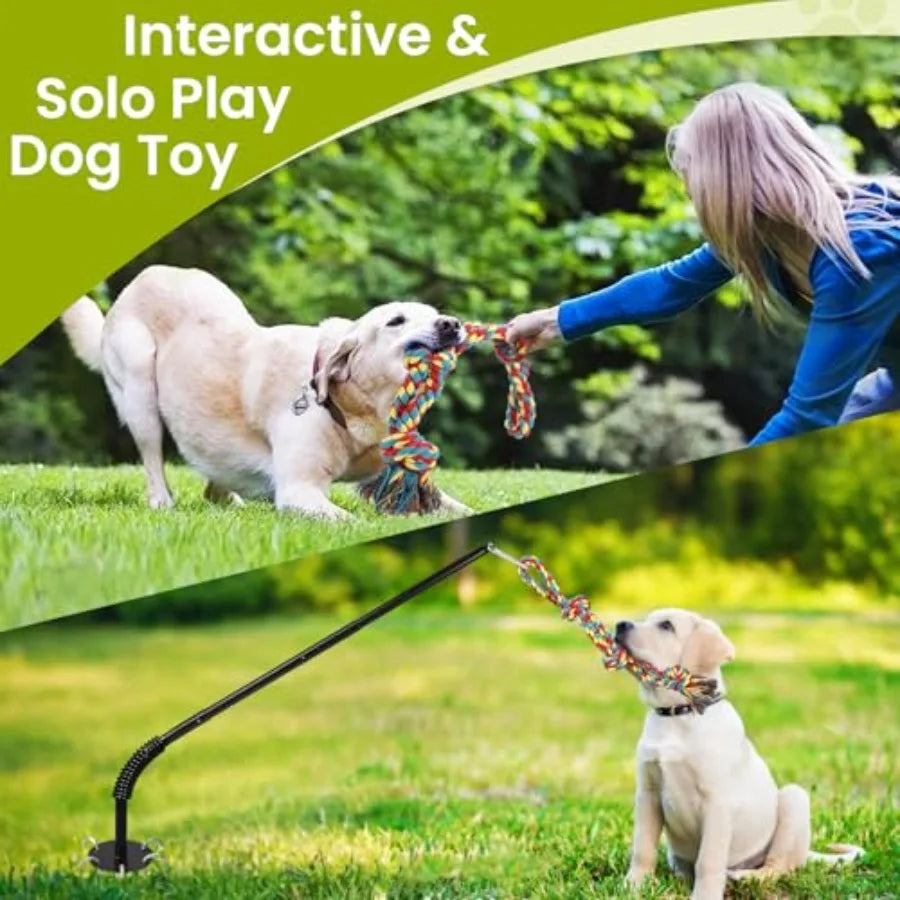 Yao Hui Huang Tether Tug Outdoor Dog Toy With Chew Rope Interactive