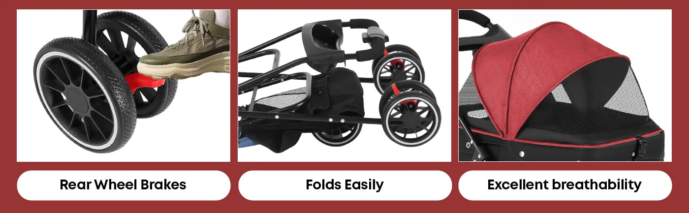CHIHUAHUA Pet Stroller For Small And Medium Cats And Dogs