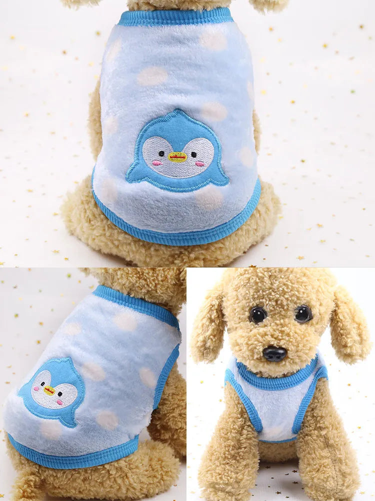 KaJiPet Soft Flannel Winter Vest For Small Dogs And Cats