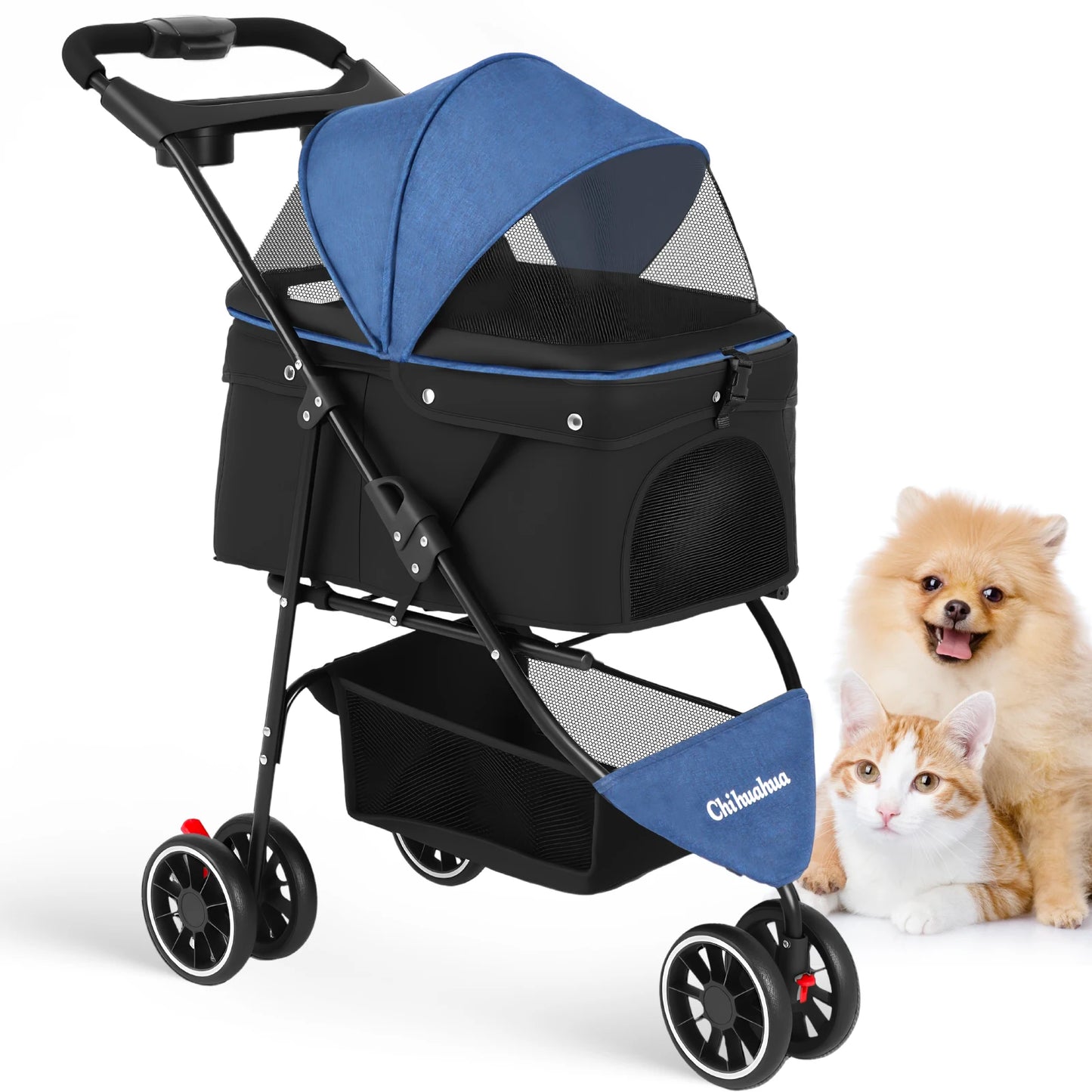 CHIHUAHUA Pet Stroller For Small And Medium Cats And Dogs