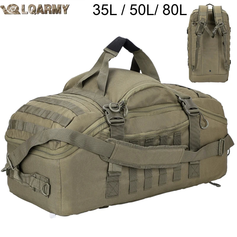 LQARMY Outdoor Tactical Backpack Molle Hiking Camping Bag