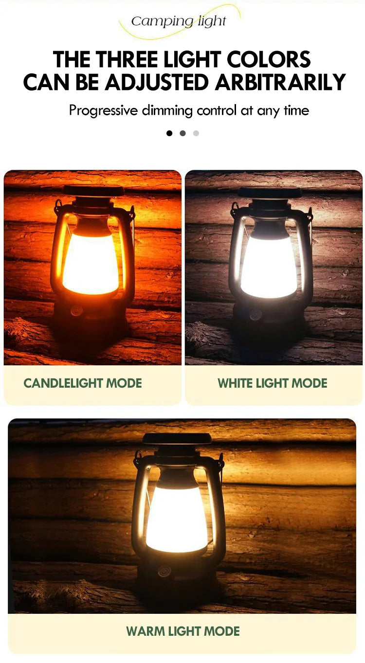 Charging Decoration Atmosphere Light Retro Horse LED Lantern