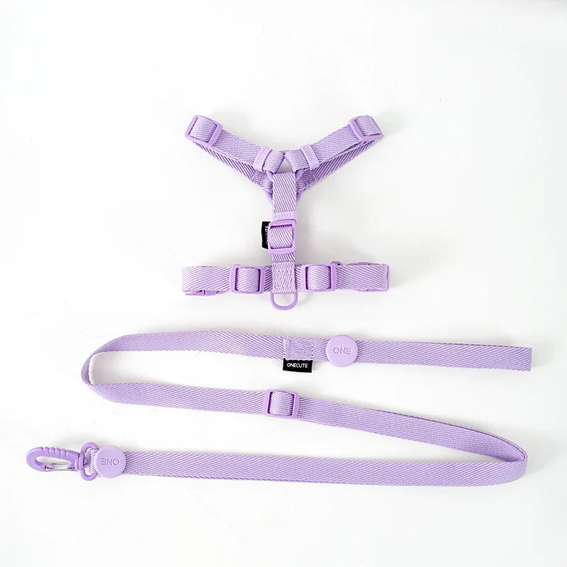 DKSTINYE Adjustable Puppy Harness Set With Reflective Collar And Leash