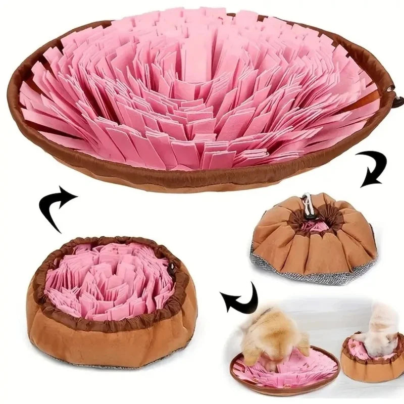 Washable Felt Pet Sniffing Pad Foldable For Dog Slow Feeding