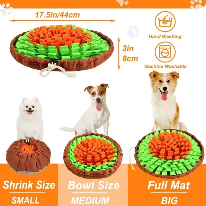 Washable Felt Pet Sniffing Pad Foldable For Dog Slow Feeding