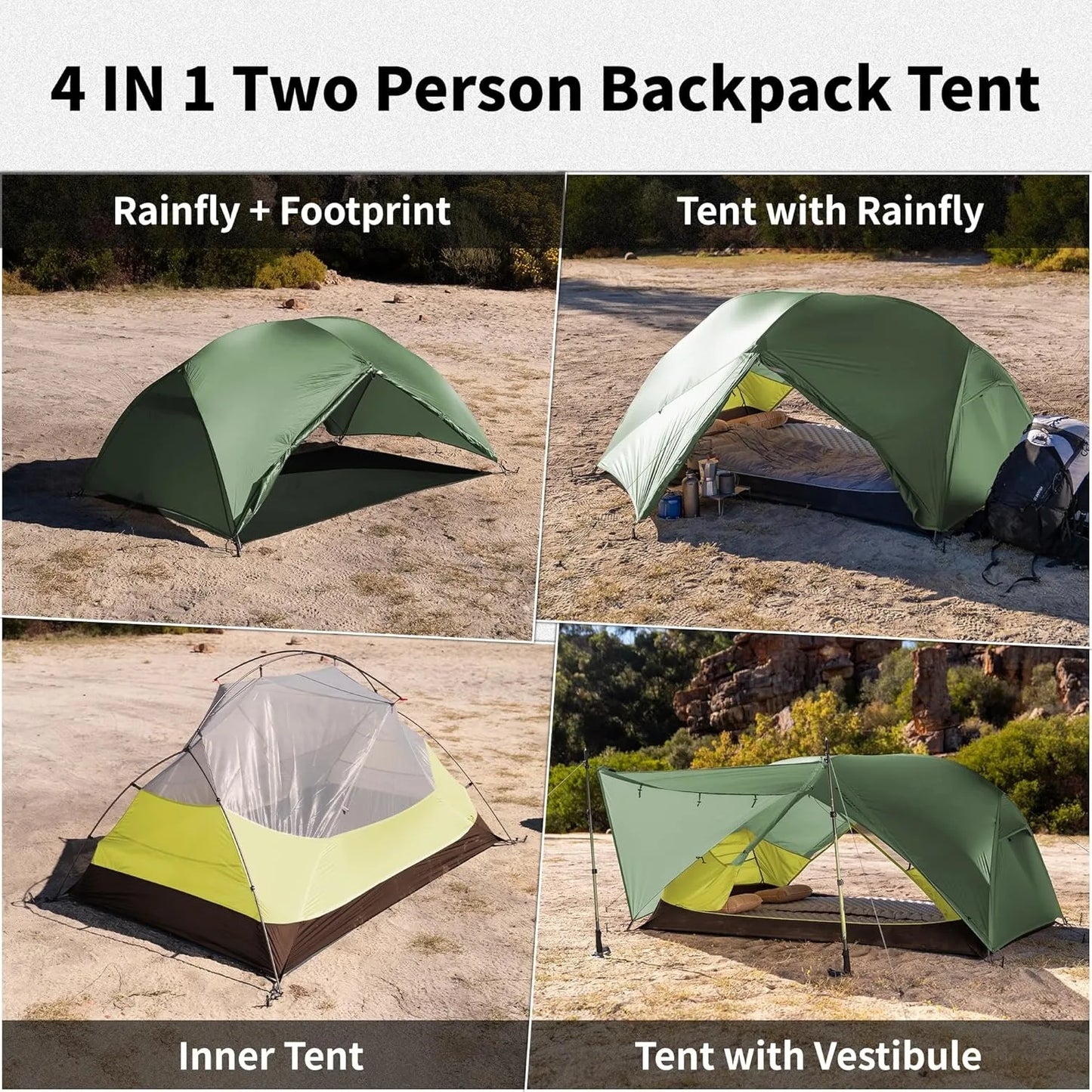 Naturehike Mongar BASE Camping Tent For 2 To 3 People