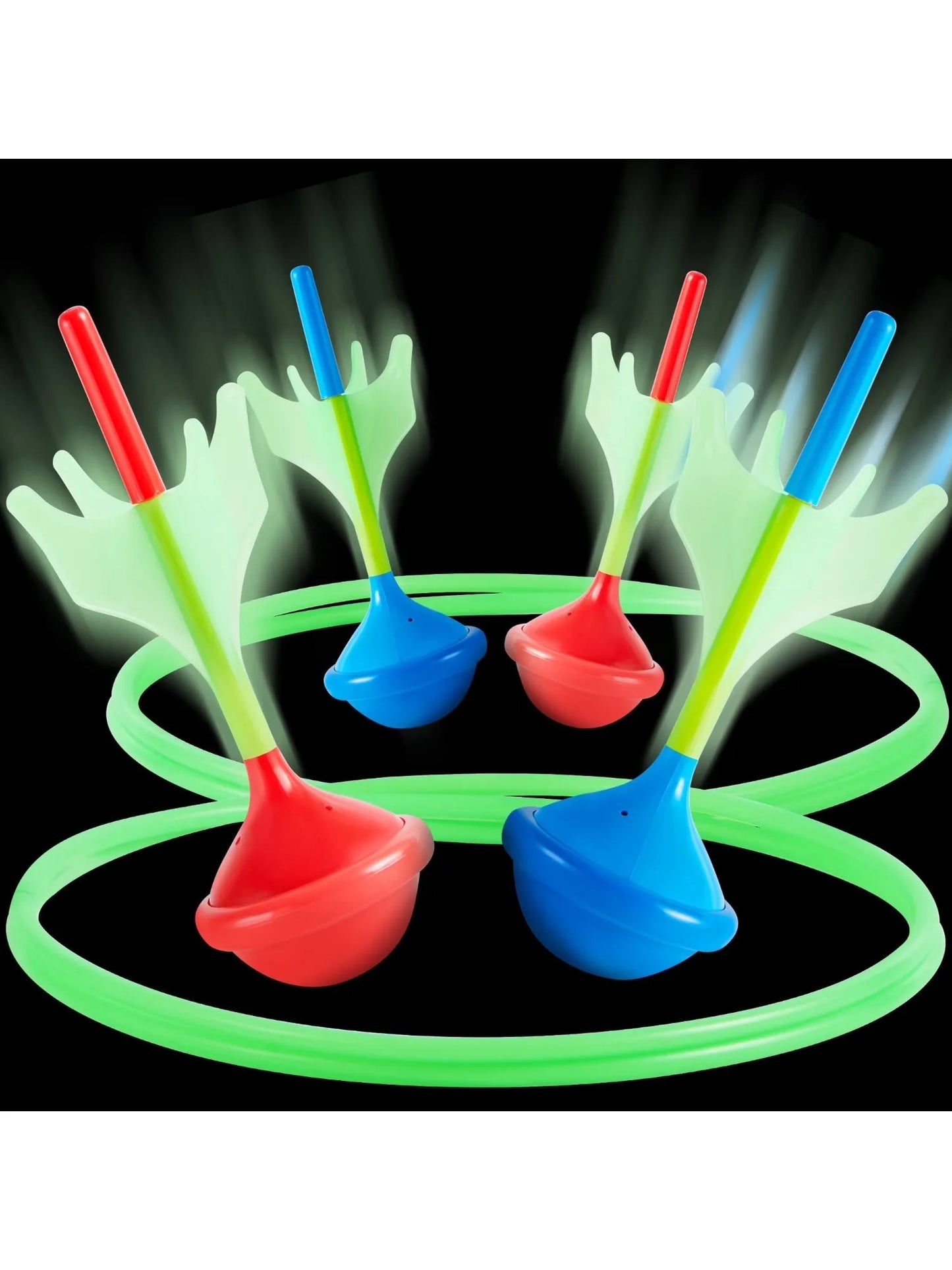 Joyfy Glow In The Dark Lawn Darts Game Set Outdoors