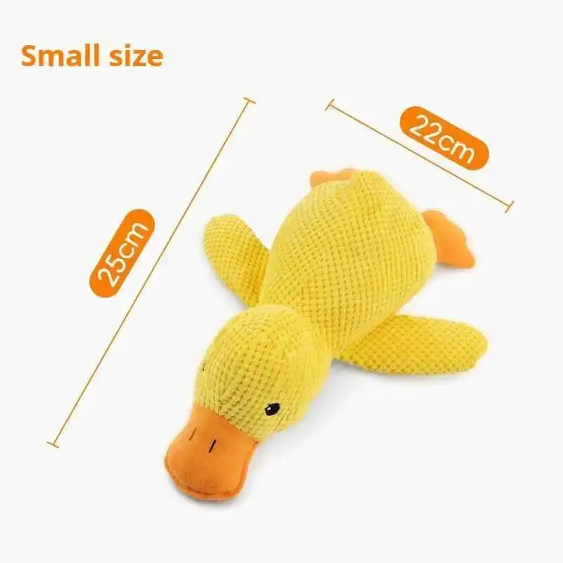 Dog Plush Calming Duck Toy Squeaky Chew for Puppies