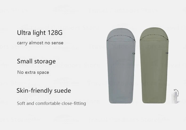 Ultralight 128g Sleeping Bag Liner Cotton Filled for Camping