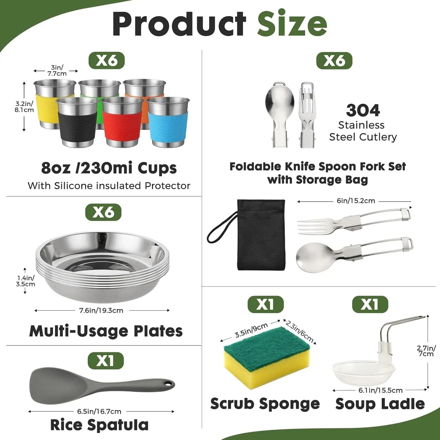 43 Piece Camping Cookware Set For Outdoor Kitchen And Dining