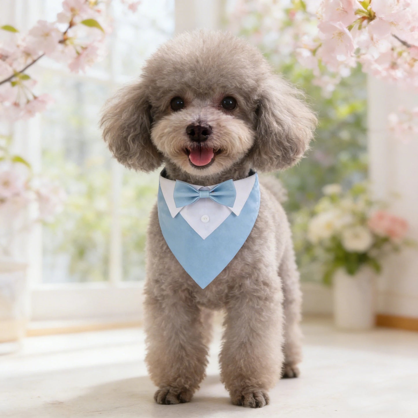 Sucado Bow Tie Dog Collar Tuxedo Bandana For Pets Wedding