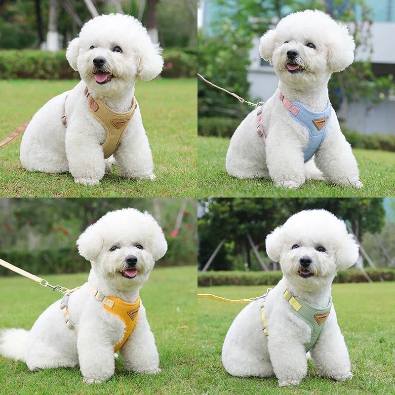 Breathable Puppy Harness And Leash Set For Small Pets