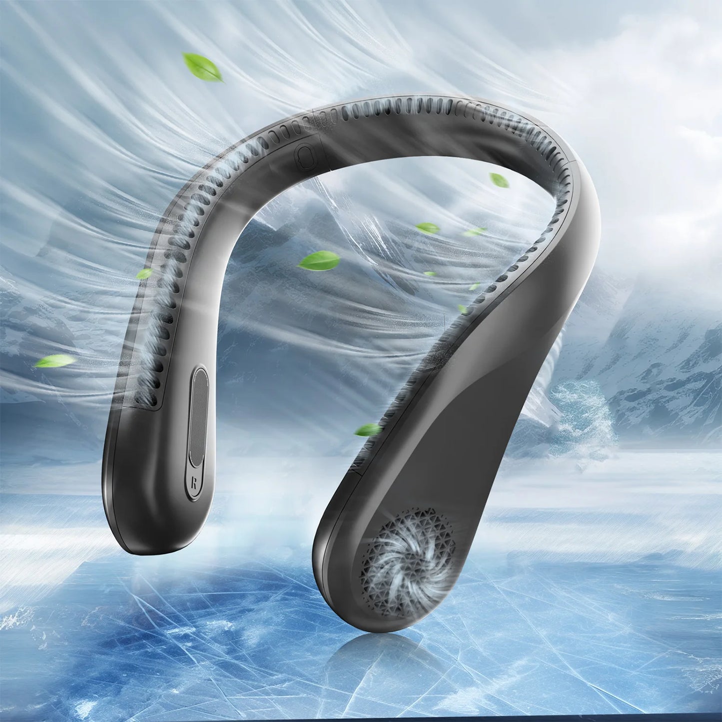 Portable Neck Fan Bladeless USB Rechargeable With 4 Speeds