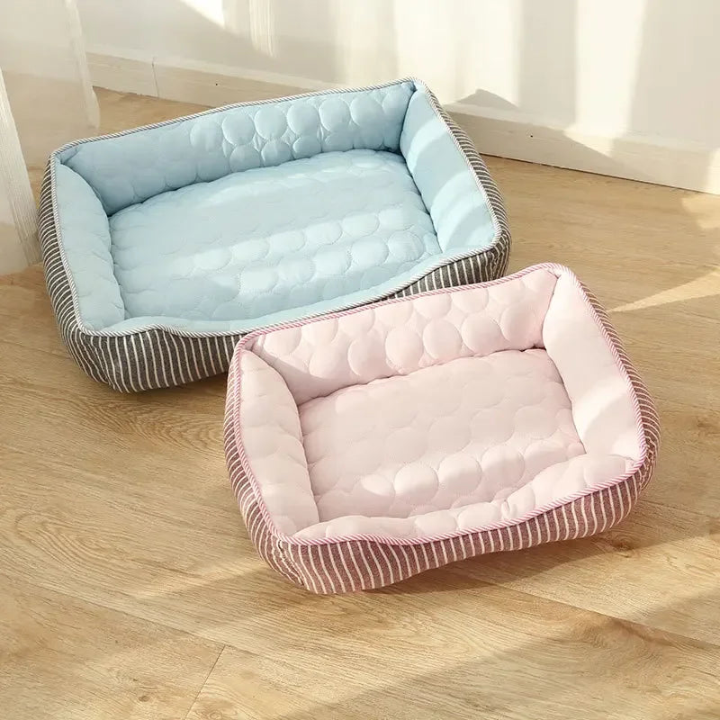 Cooling Ice Silk Pet Nest Bed Dogs And Cats Ultraluxe